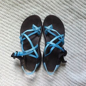Women’s Blue Double Strap Chaco Sandals